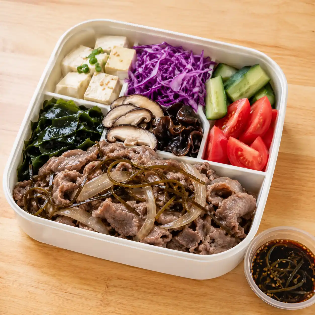 昆布牛肉紫甘藍便當