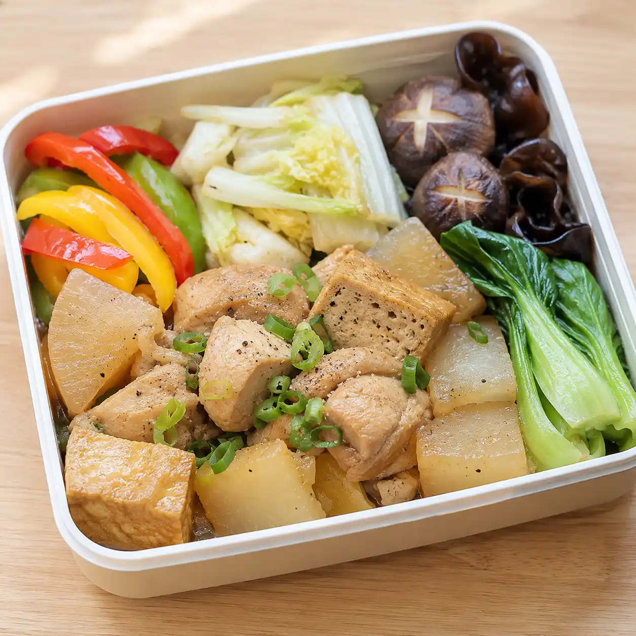白胡椒雞肉蘿蔔便當