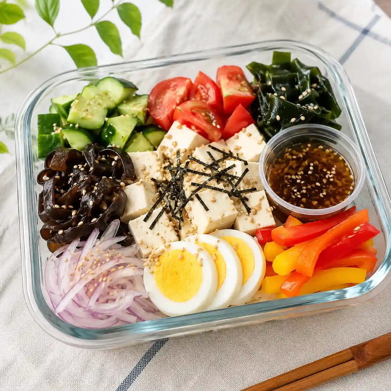 昆布海帶芽豆腐冷便當