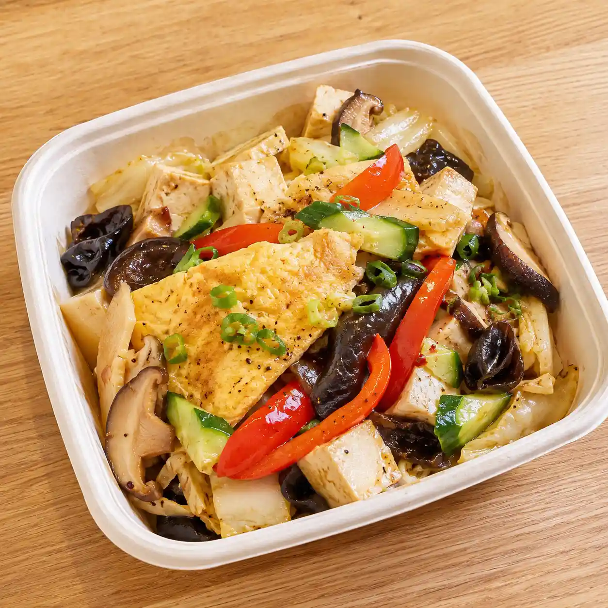 酸辣蛋豆腐木耳便當