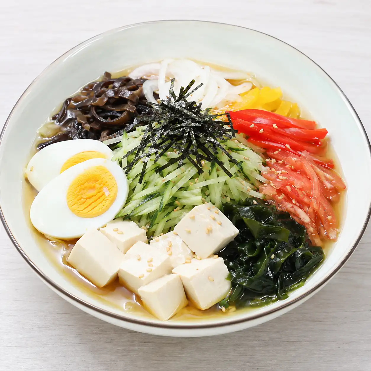 昆布豆腐海帶芽冷麵碗