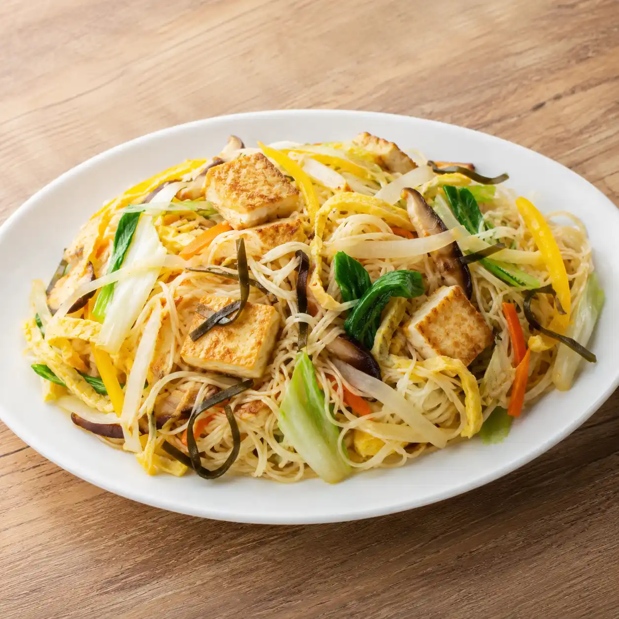 味噌豆腐千張彩蔬絲麵