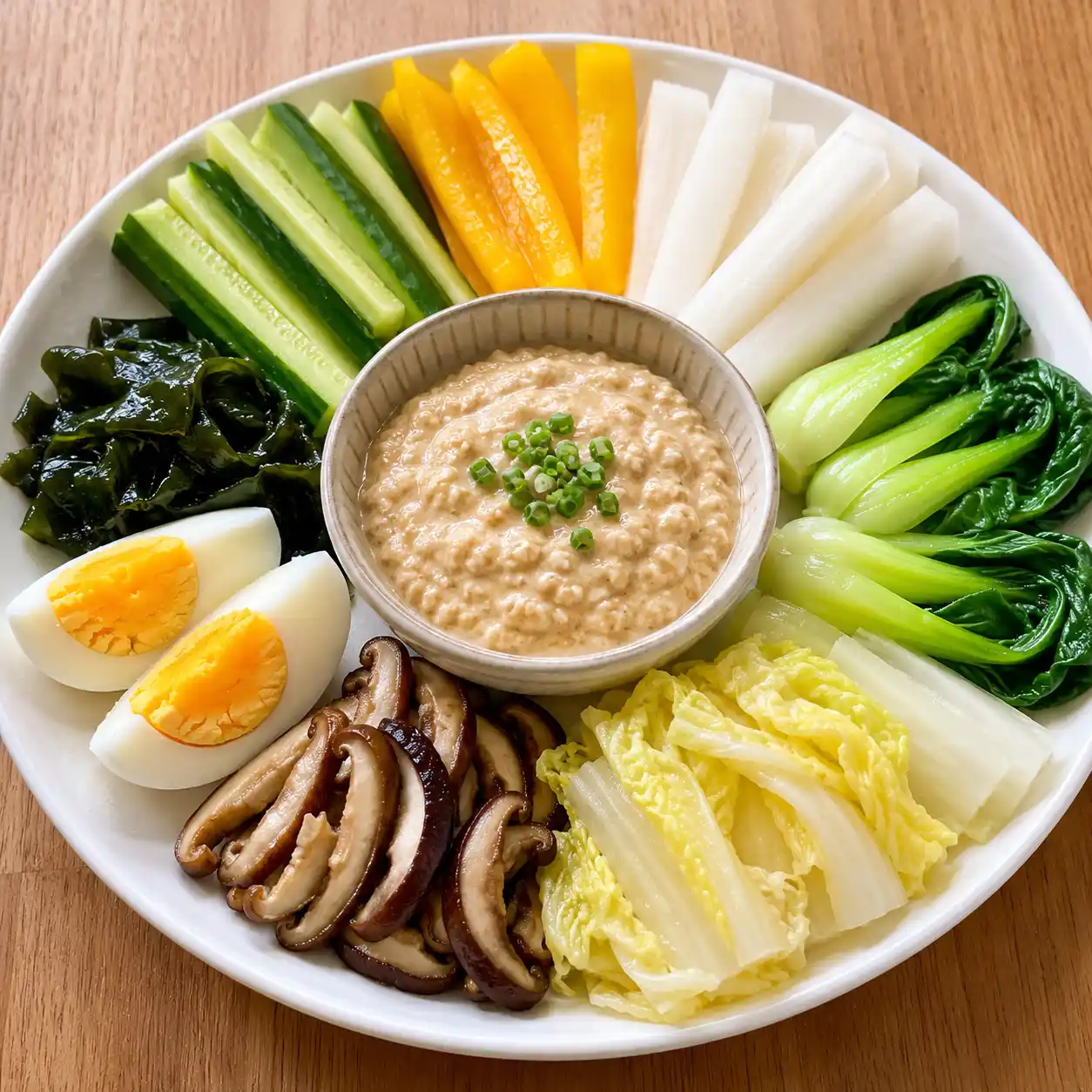 味噌豆腐彩蔬條沾沾盤