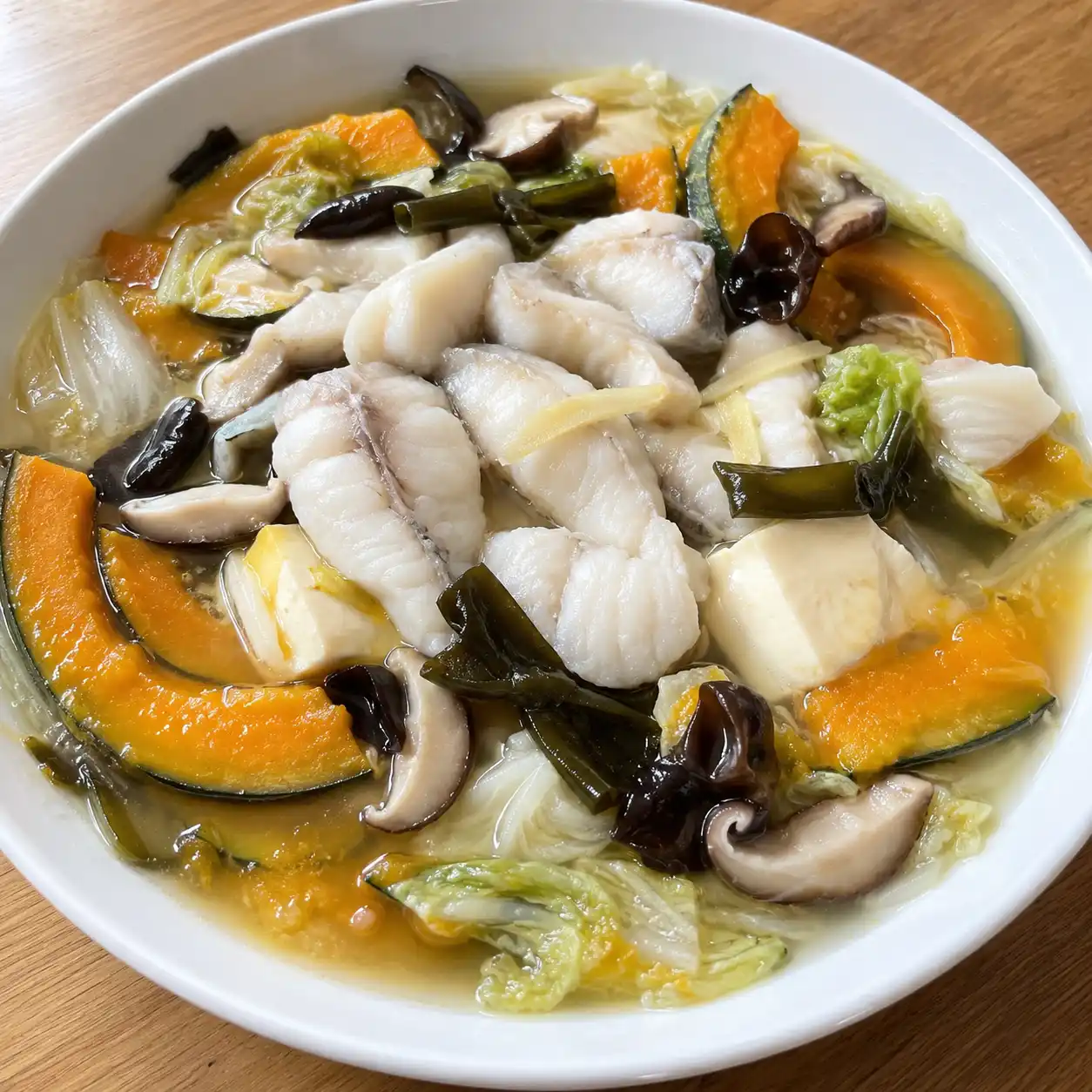 昆布南瓜豆腐魚片