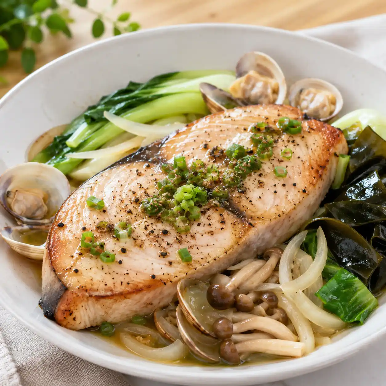 胡椒蔥鹽煎旗魚排