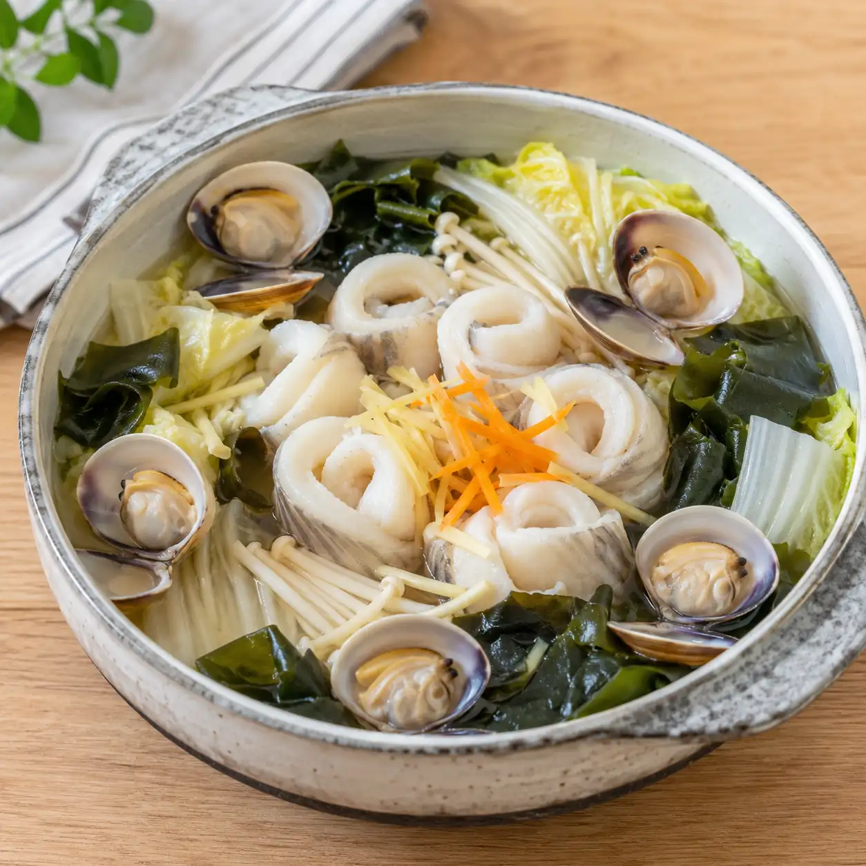 昆布海帶芽蒸嫩魚片