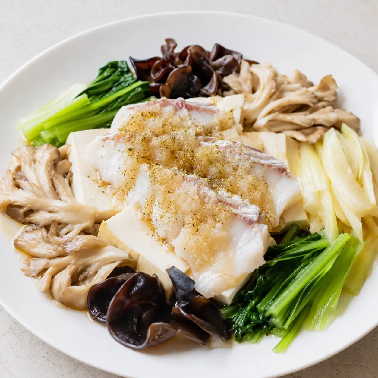 山椒醋香豆腐魚片