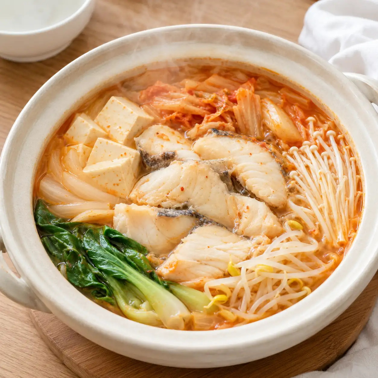 韓式泡菜豆腐魚片鍋