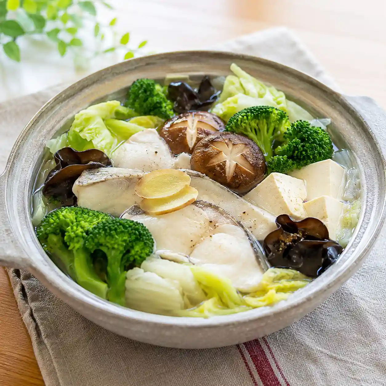 青花菜魚片高纖鍋