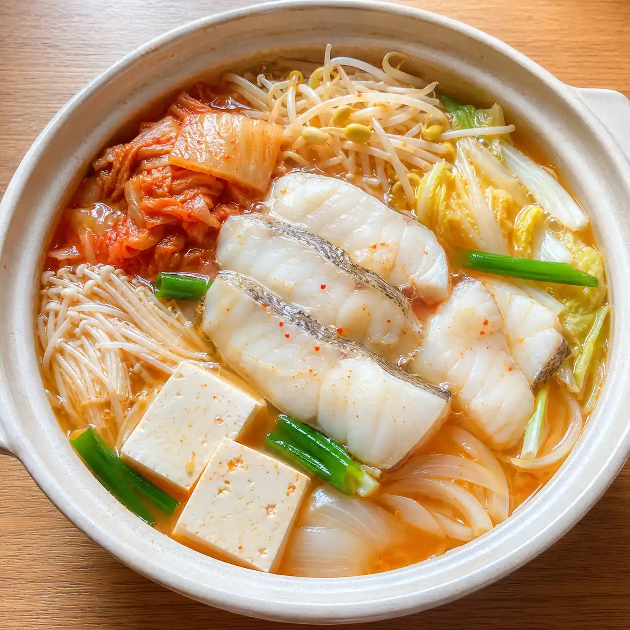 韓式泡菜魚片豆芽鍋