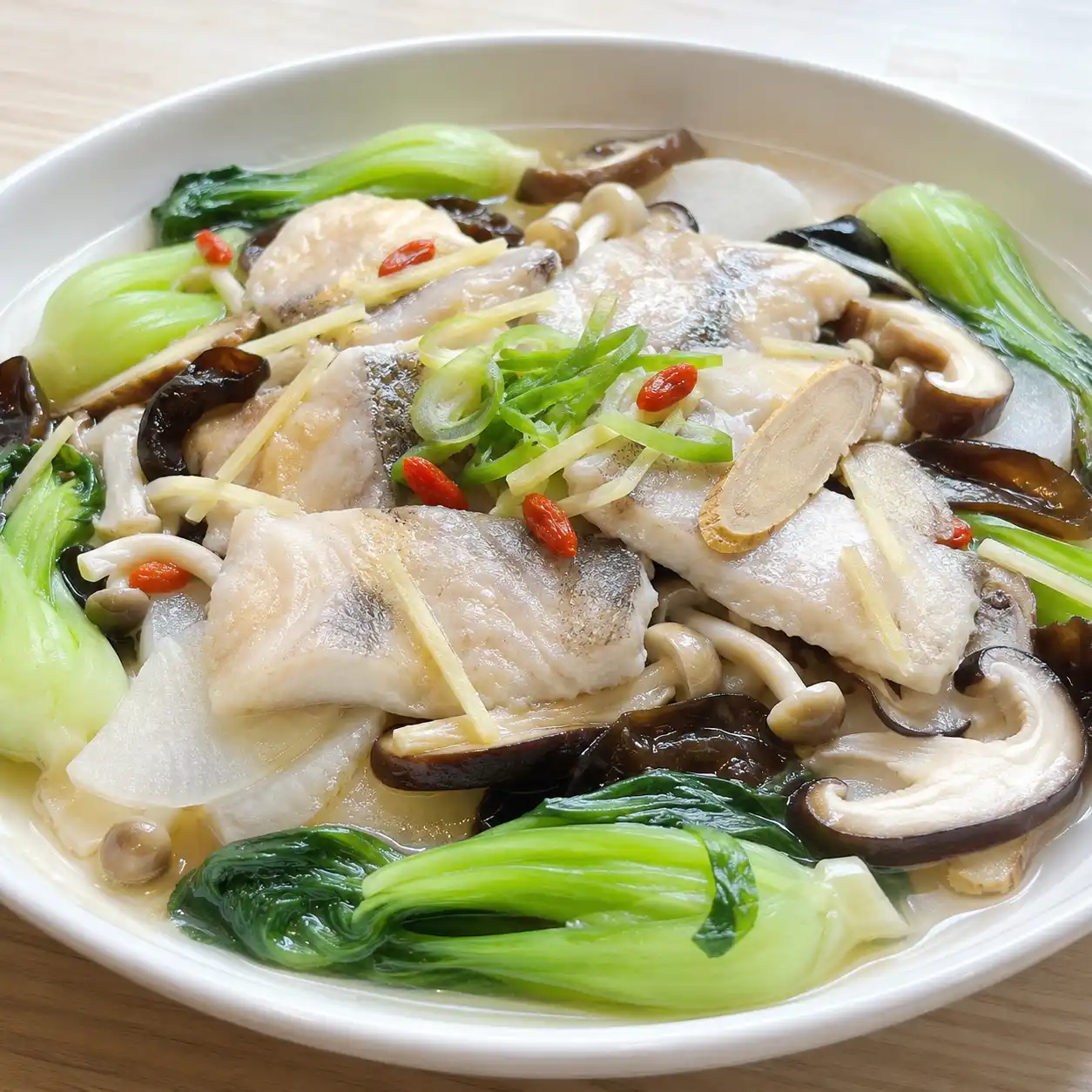 薑蔥藥膳菇香魚片