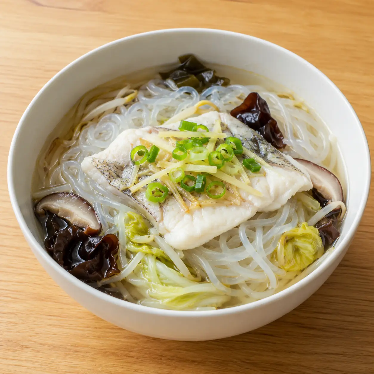 蒟蒻絲薑蔥蒸魚麵感碗