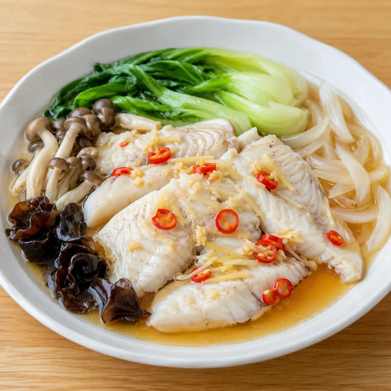檸醋酸辣蒸嫩魚片