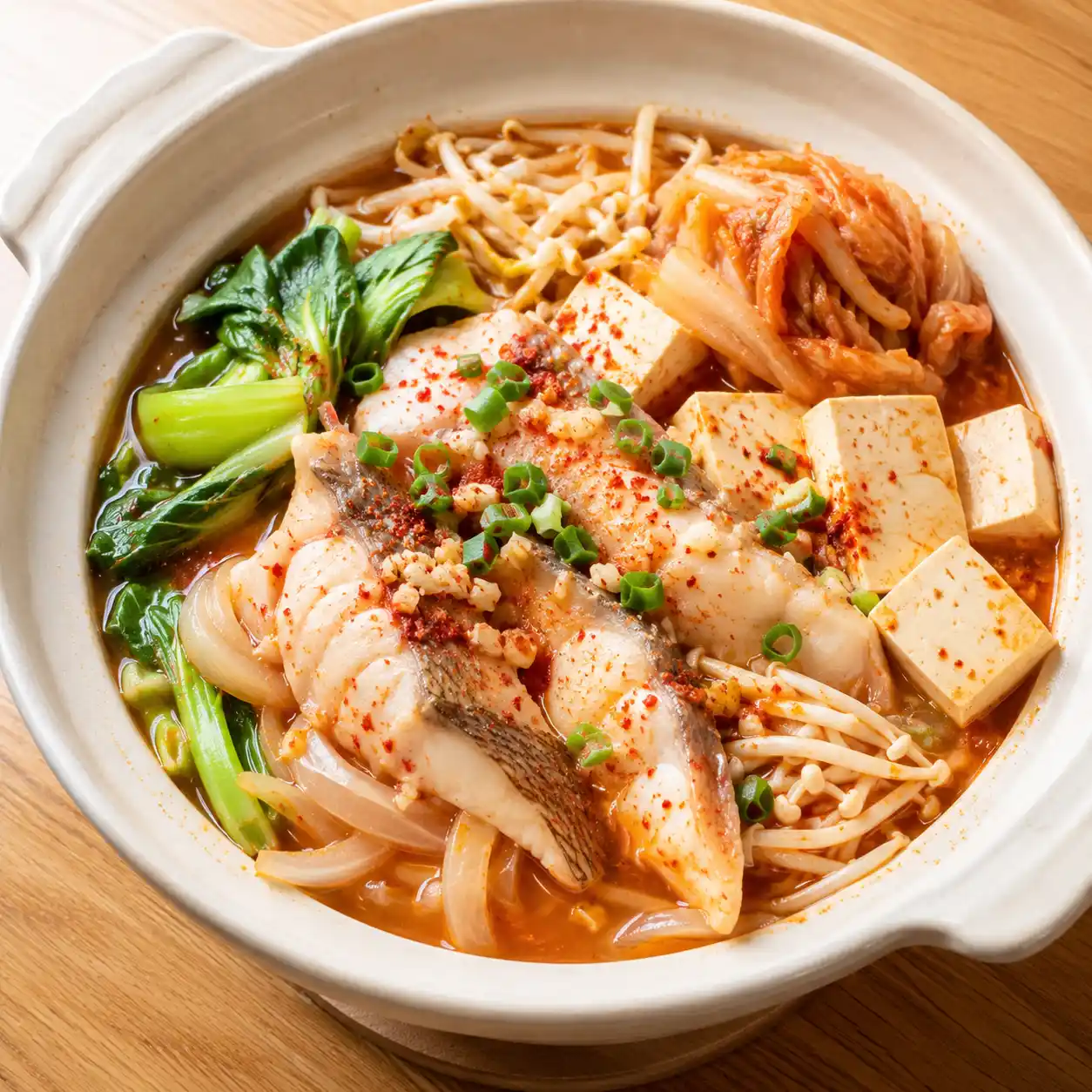 韓式泡菜酸辣魚豆腐