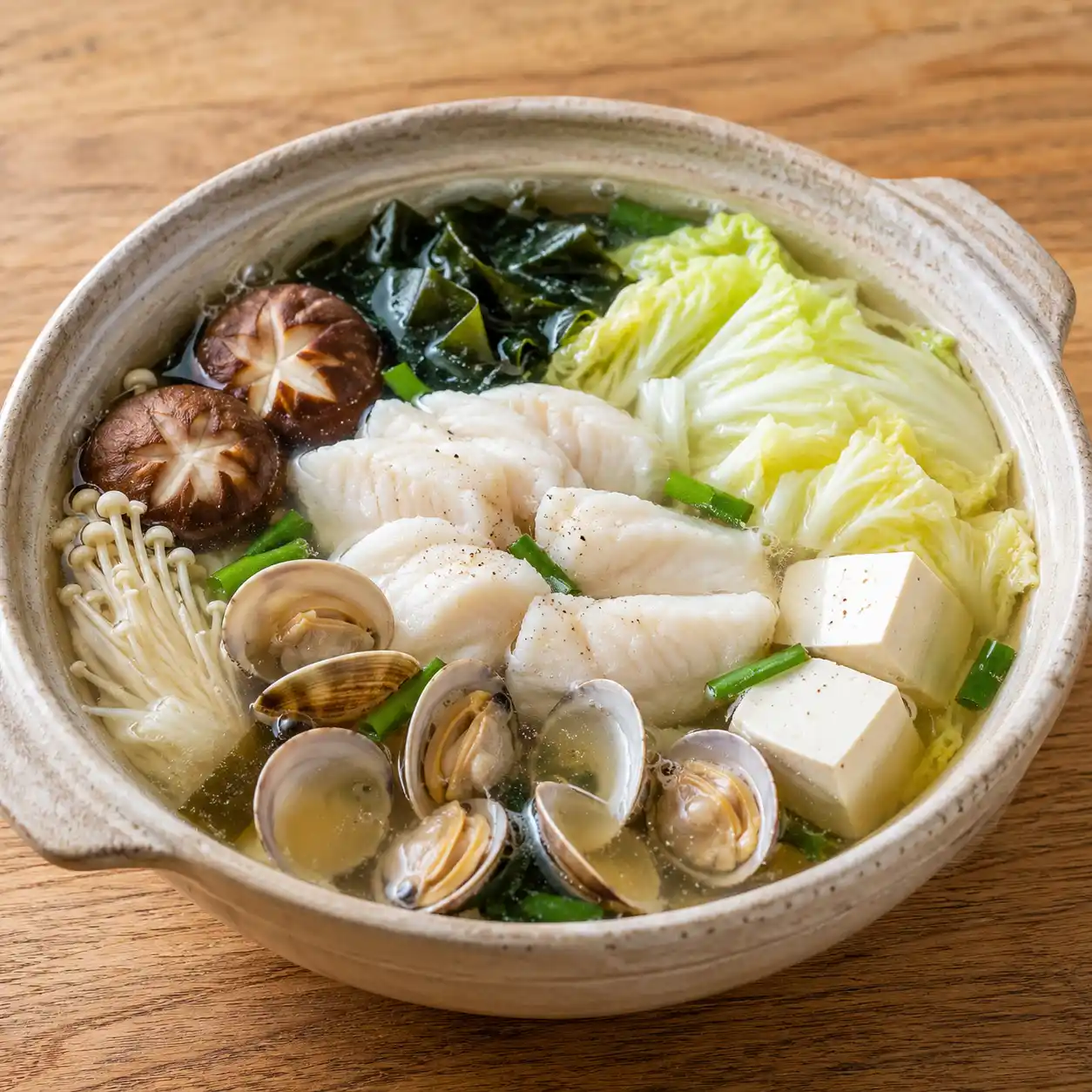 昆布蛤蜊魚片白菜鍋