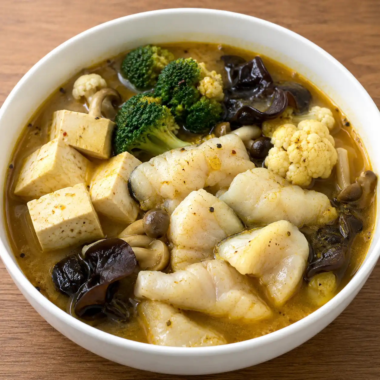 咖哩麻辣豆腐魚片鍋
