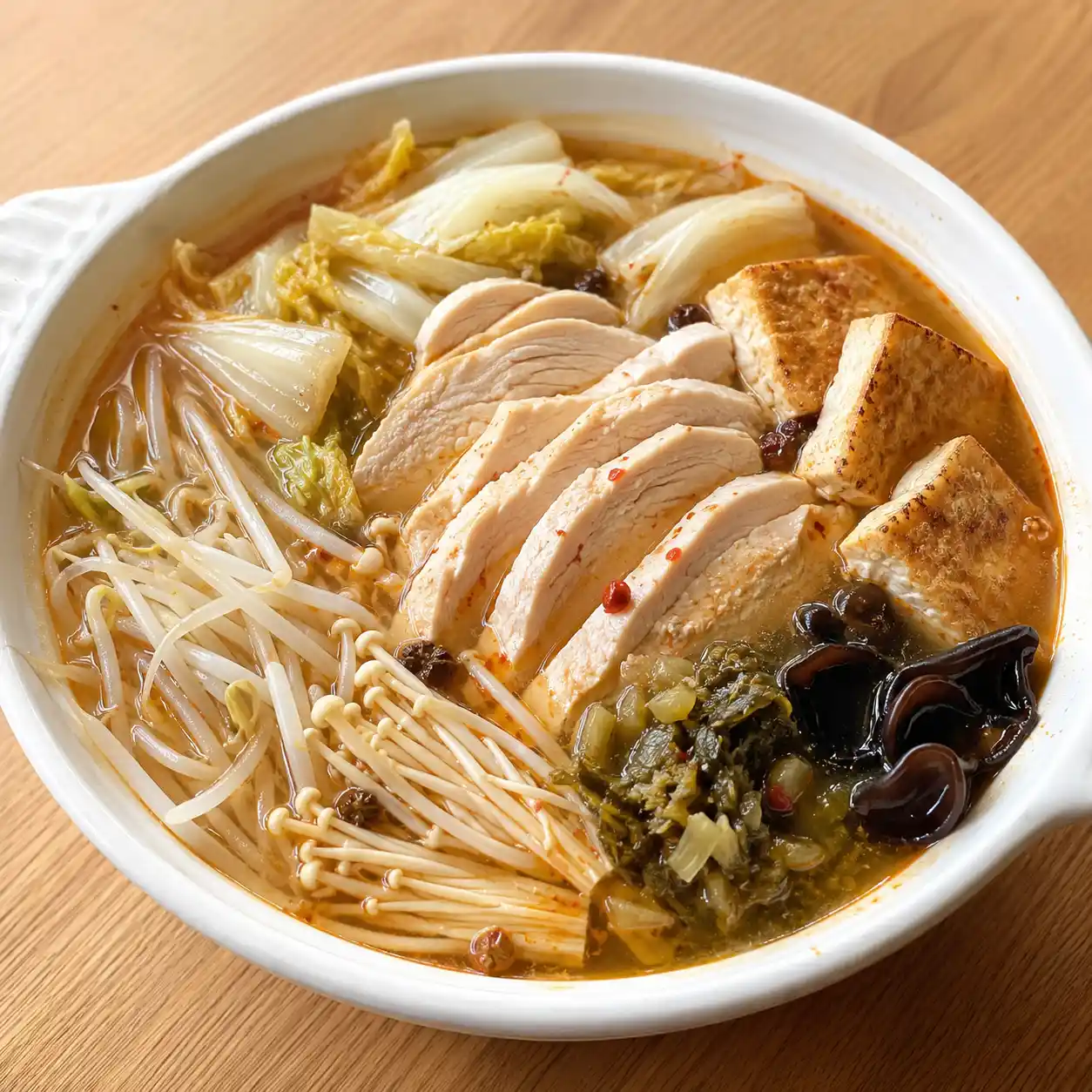麻辣雞胸酸菜豆腐主菜鍋