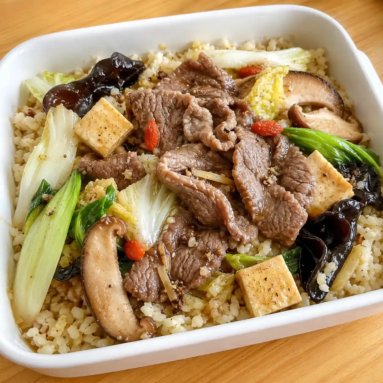 藥膳胡椒麻辣牛肉花椰米