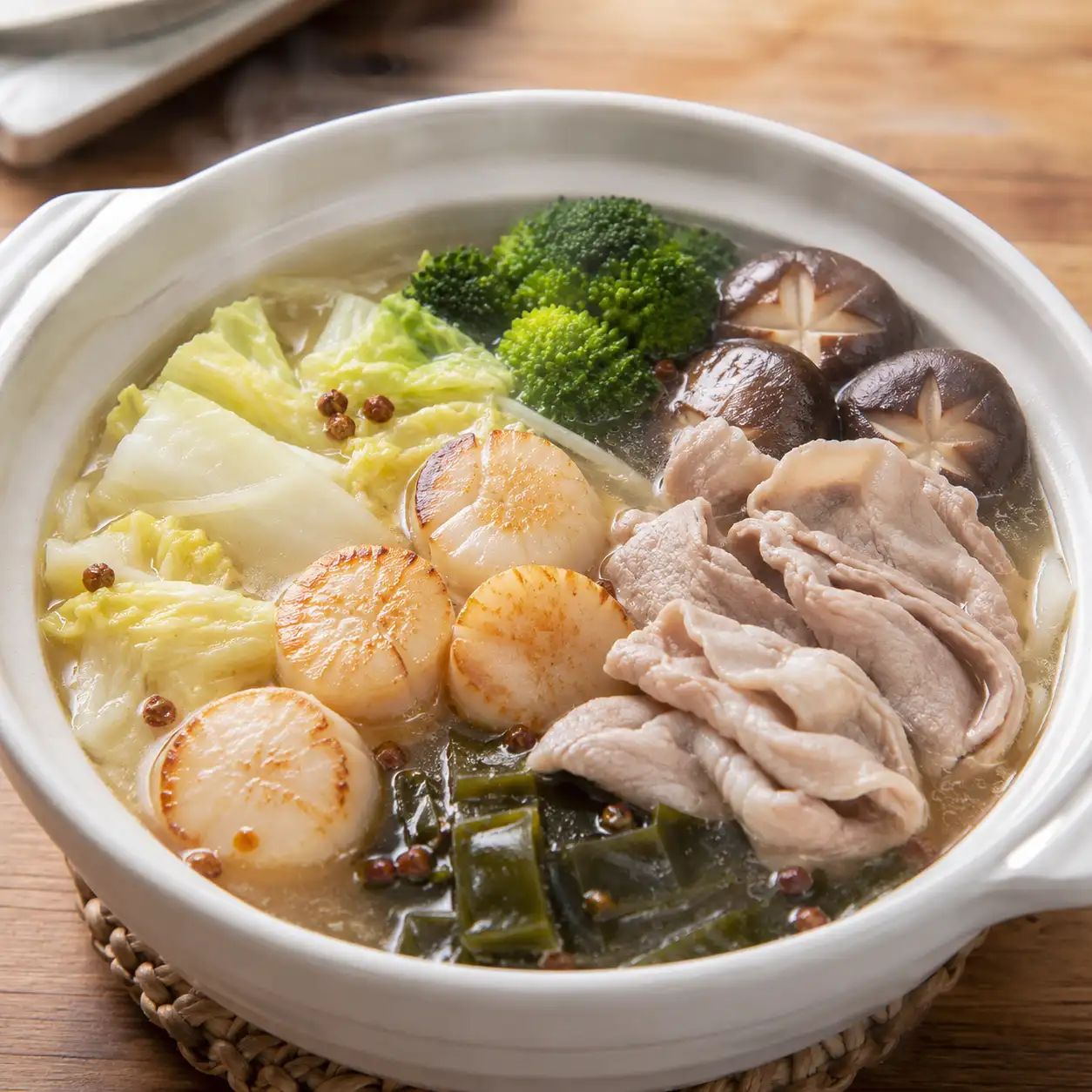干貝麻辣豬里肌白菜快鍋