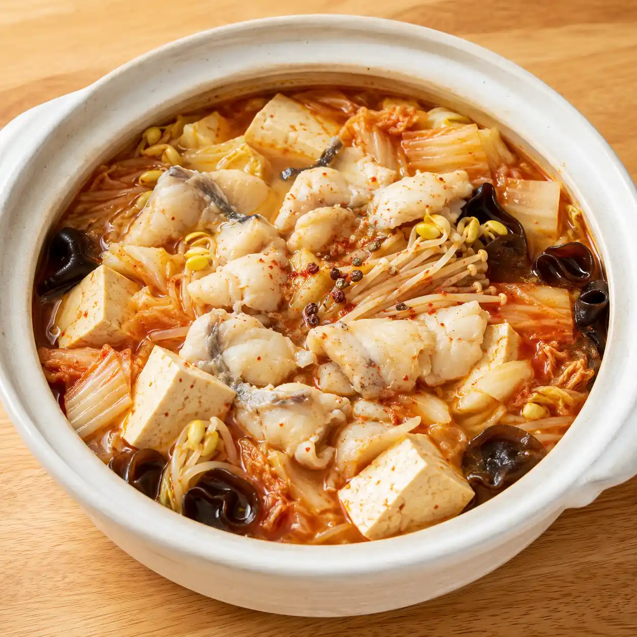 泡菜麻辣魚片豆腐鍋