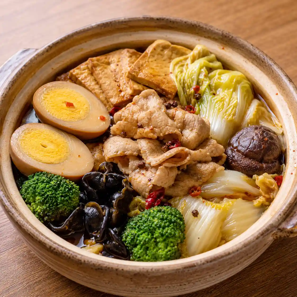 麻辣滷蛋豆干瘦肉菜鍋