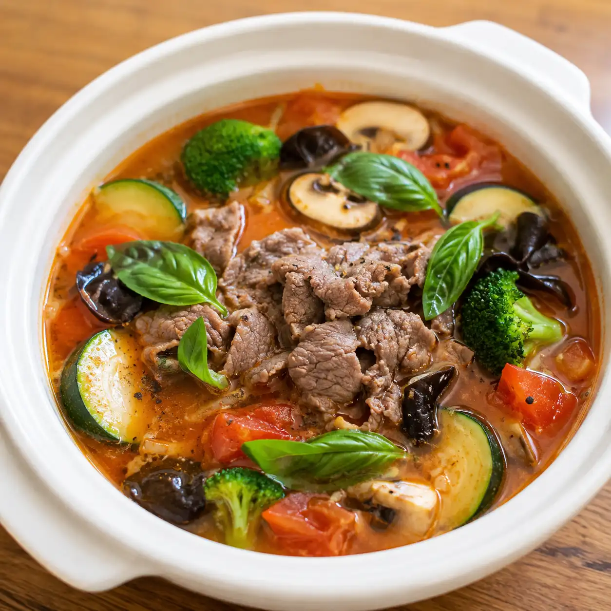 羅勒番茄胡椒麻辣牛肉鍋