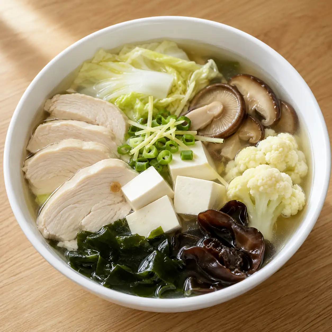 昆布雞胸豆腐菇海藻碗