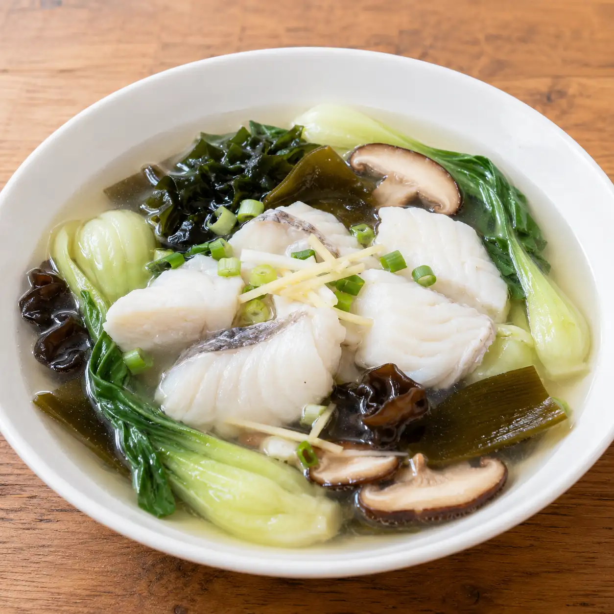昆布魚片小白菜鮮湯