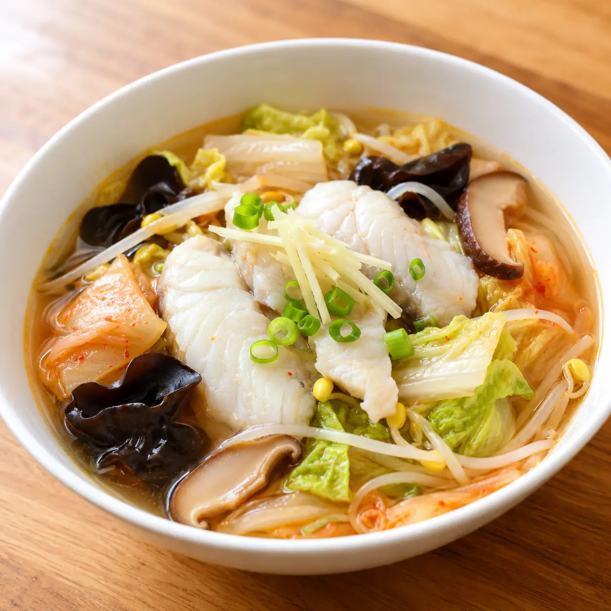 魚片泡菜葉菜鮮湯