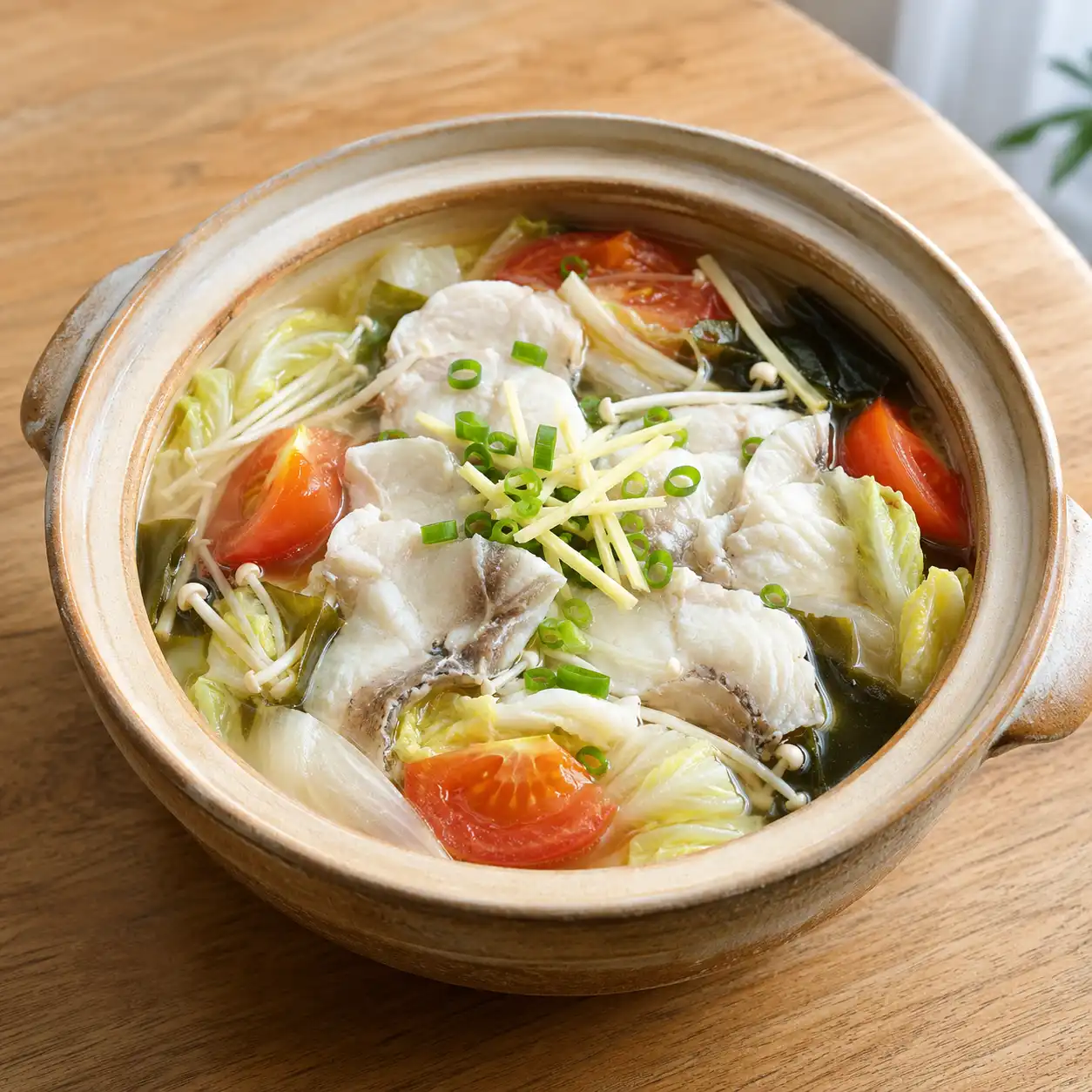 番茄魚片白菜海帶湯