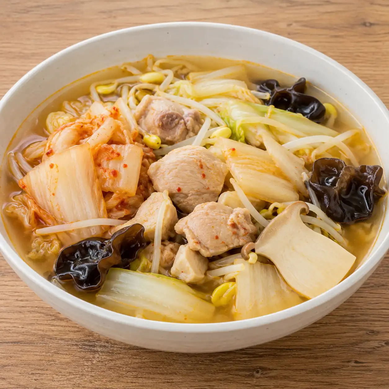泡菜雞腿豆芽葉菜滷燙