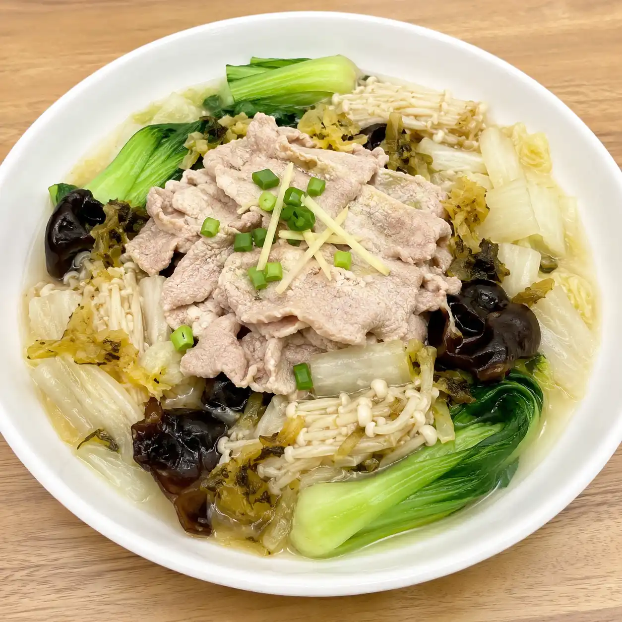 酸菜里肌白菜滷燙