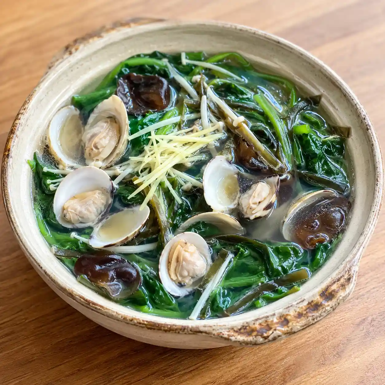 蛤蜊莧菜昆布鮮湯