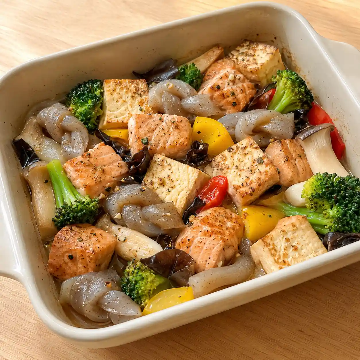 孜然鮭魚豆腐蒟蒻結盒