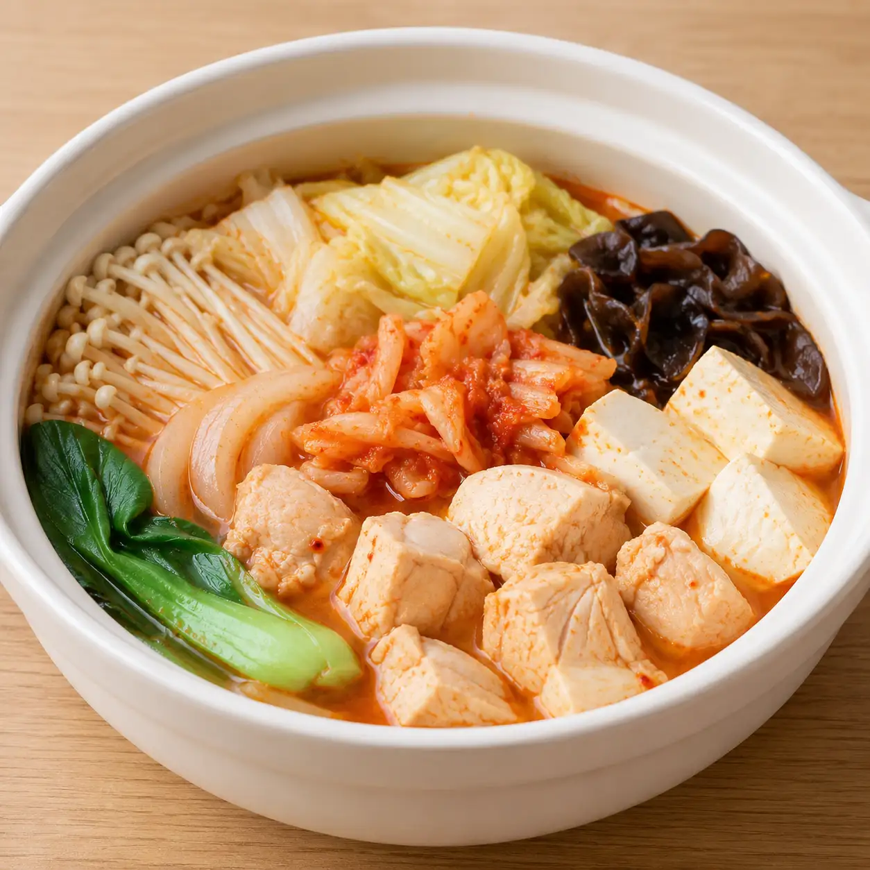 韓式泡菜雞胸豆腐鍋