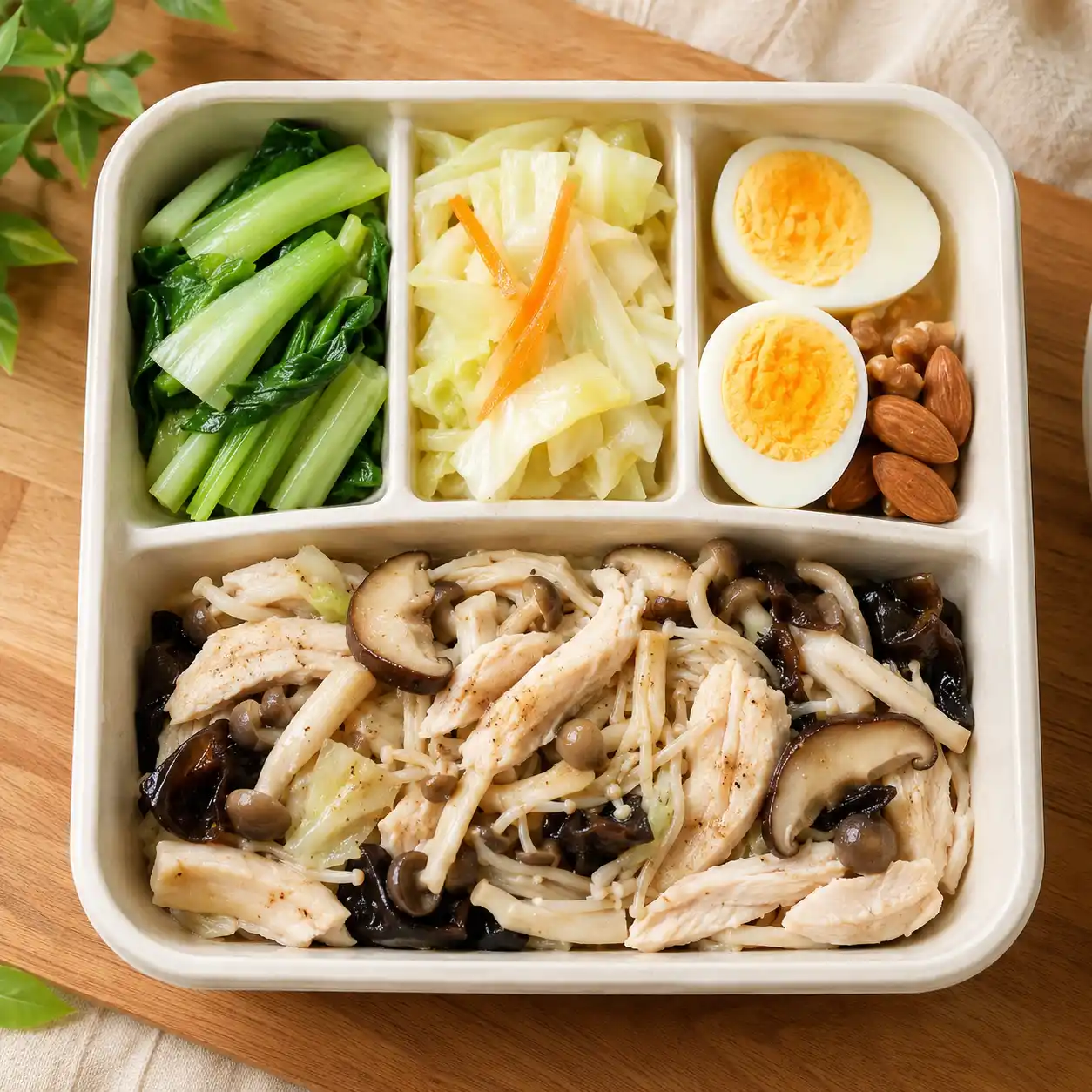 椒麻雞胸三菇餐盒