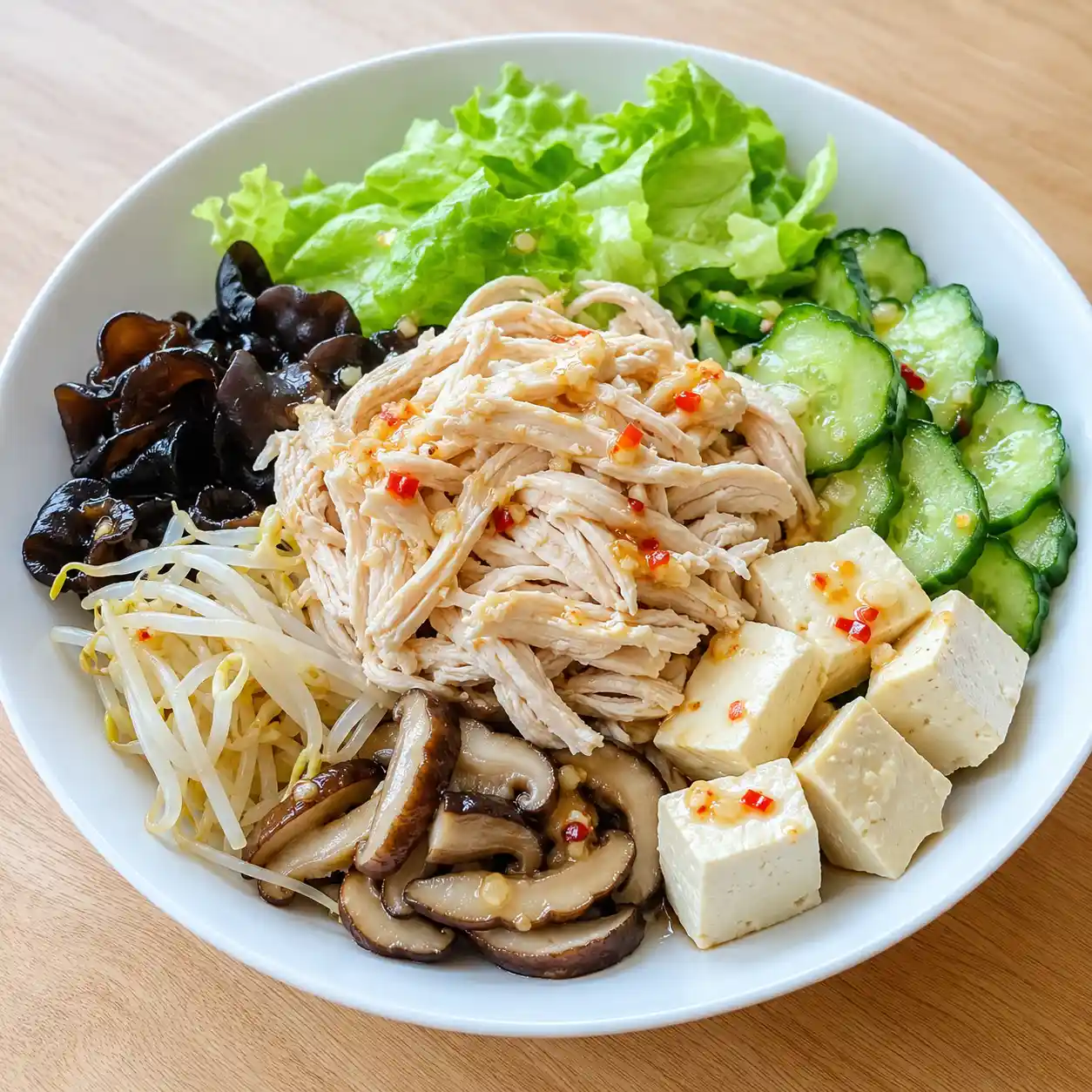 泰式檸檬雞胸豆腐拌菜