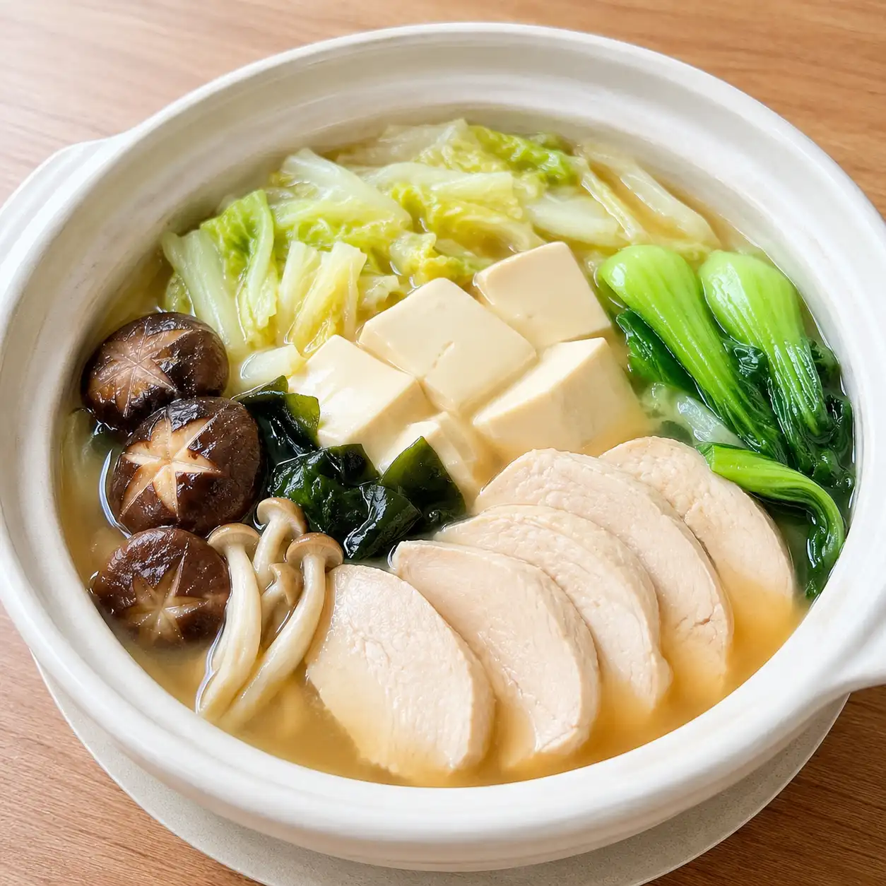 味噌雞胸豆腐菇菇鍋