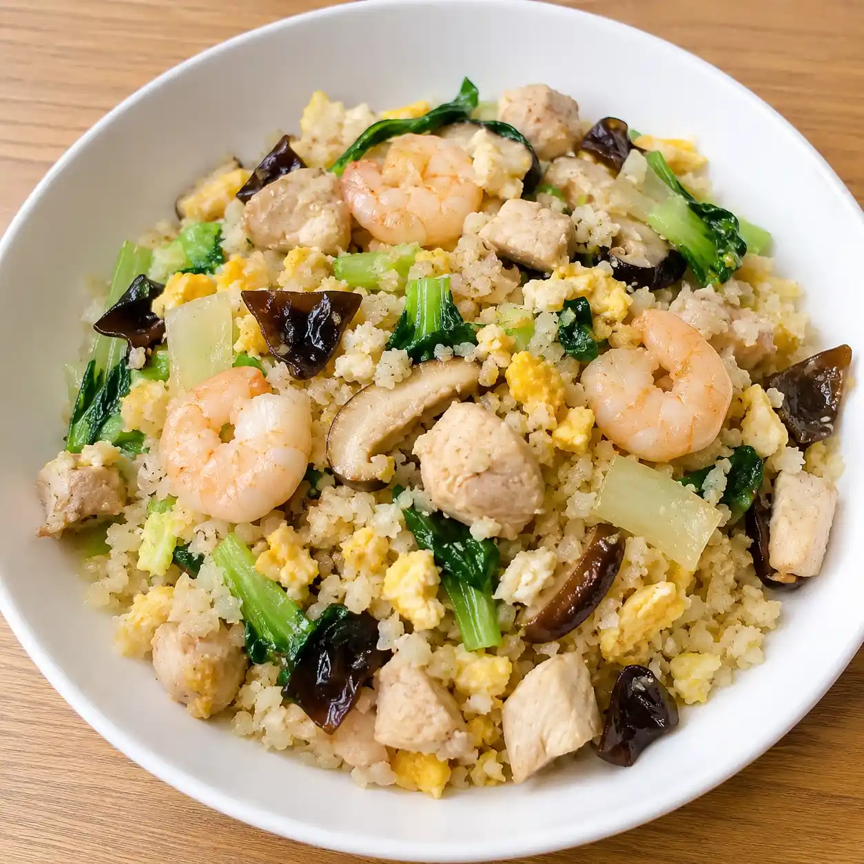 雞胸蝦仁花椰菜米炒飯
