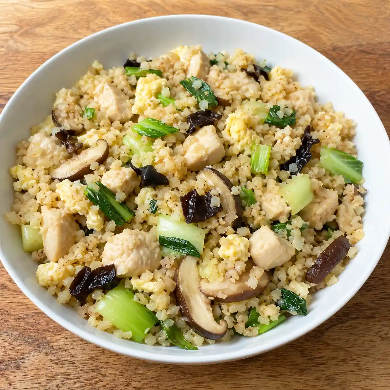 蒜香雞胸花椰菜米炒飯