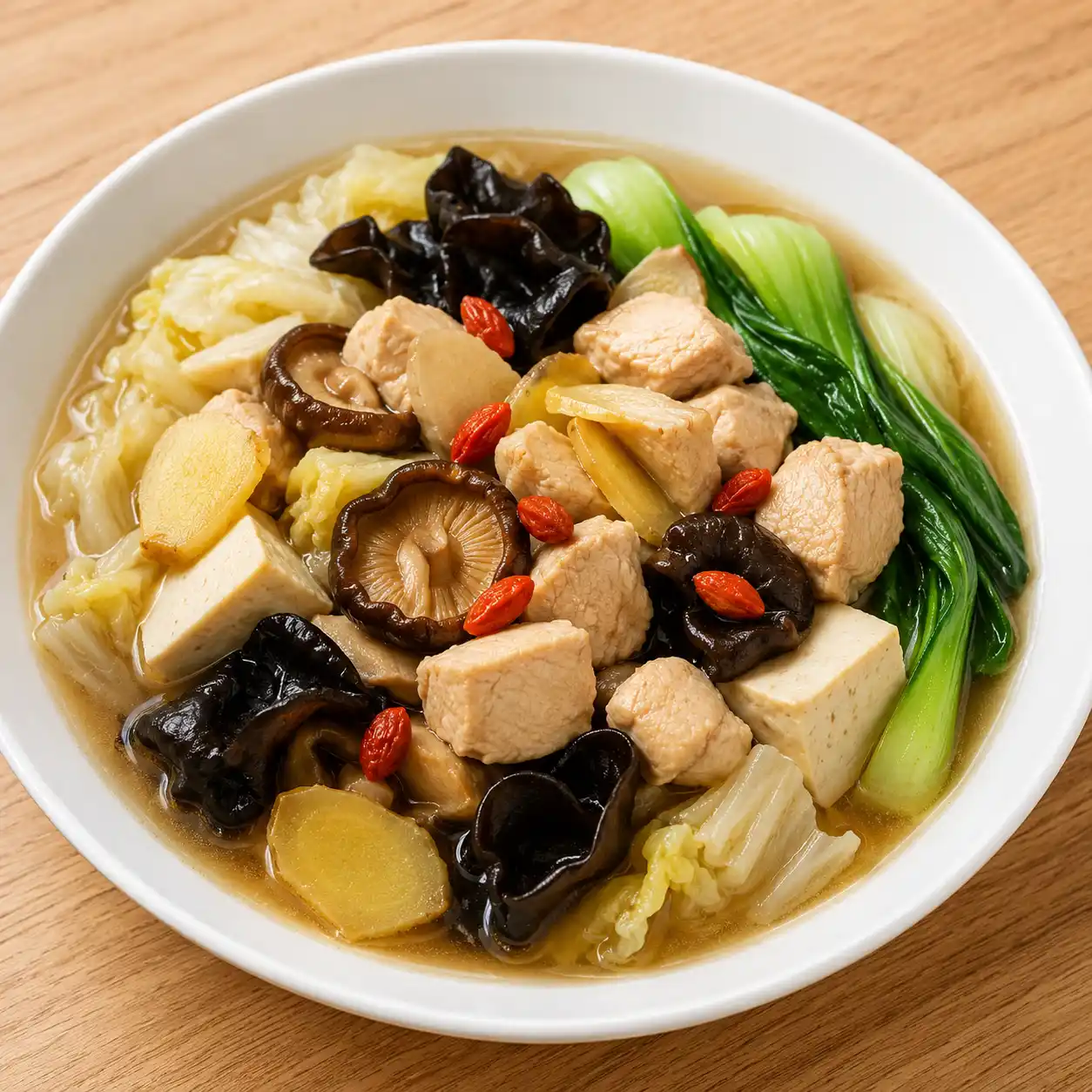 藥膳香菇滷雞丁