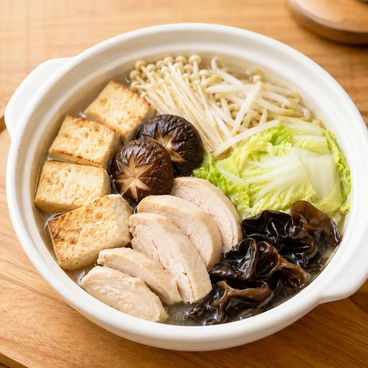 雞胸香菇豆腐高纖煲