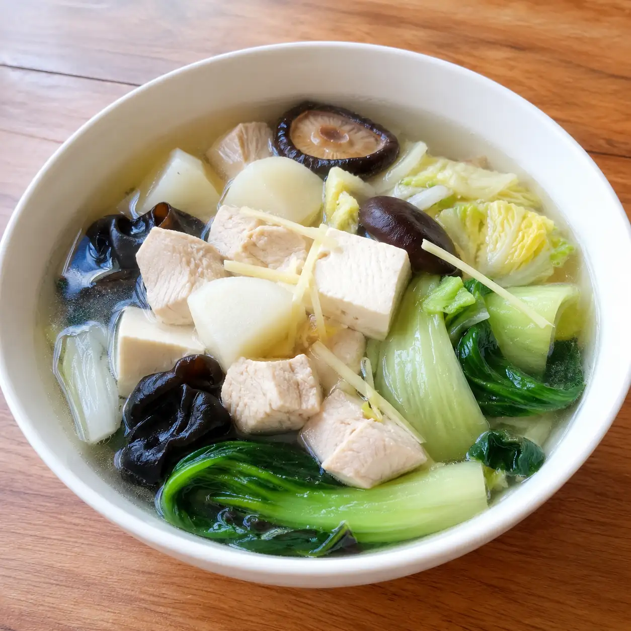雞胸山藥菇菇湯鍋控量版