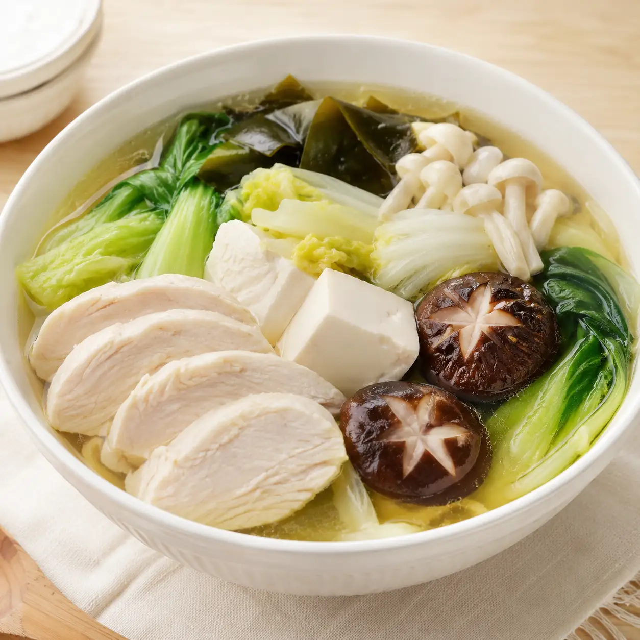 日式清雞湯豆腐菇鍋