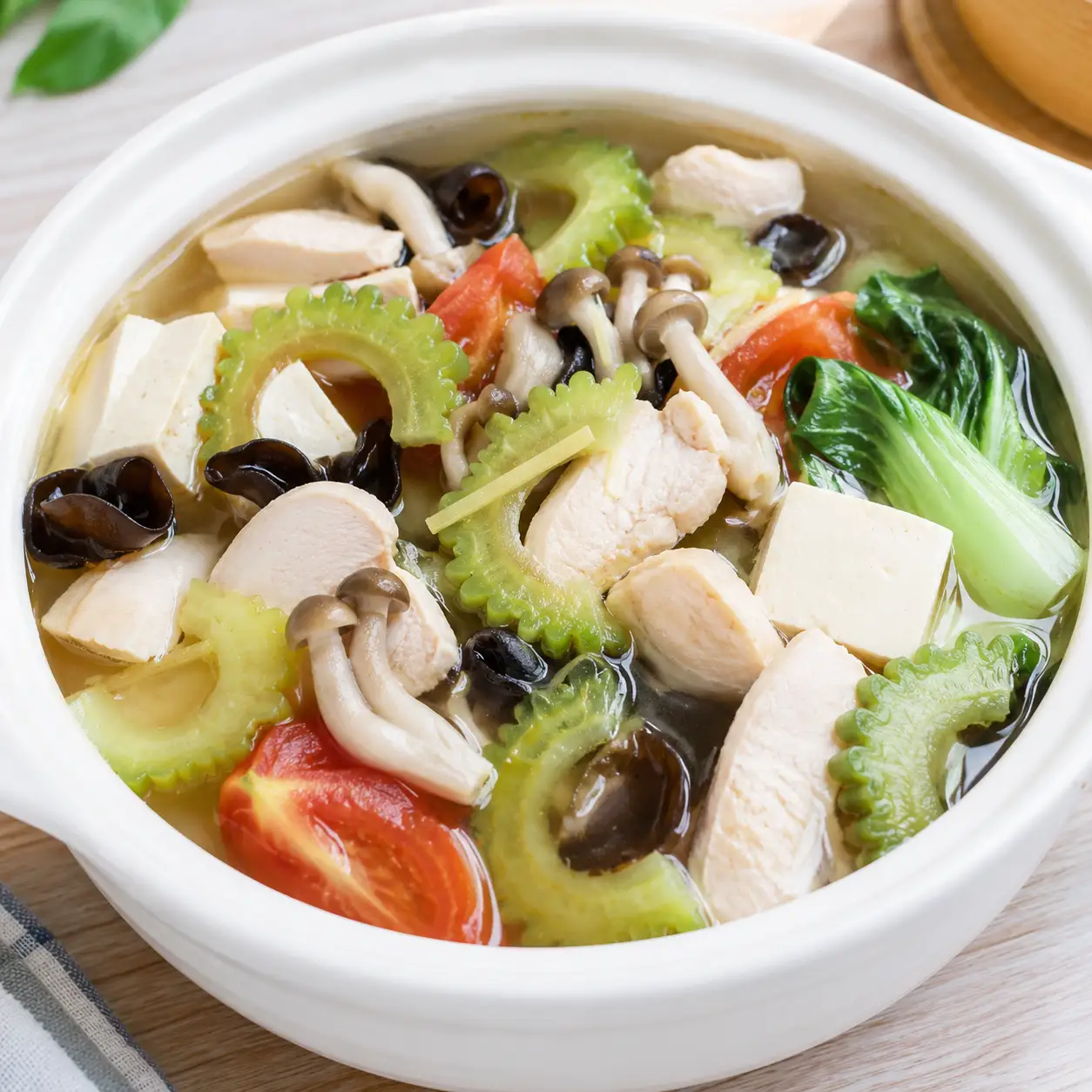雞胸苦瓜豆腐清爽鍋