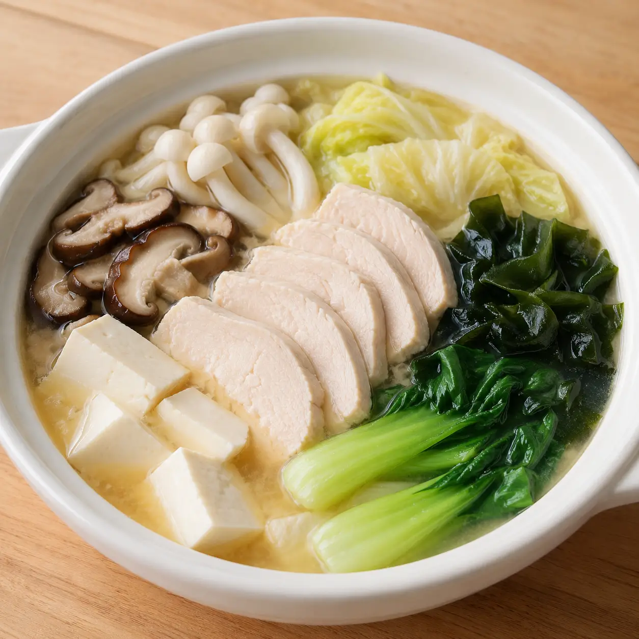 味噌雞胸菇菇豆腐鍋