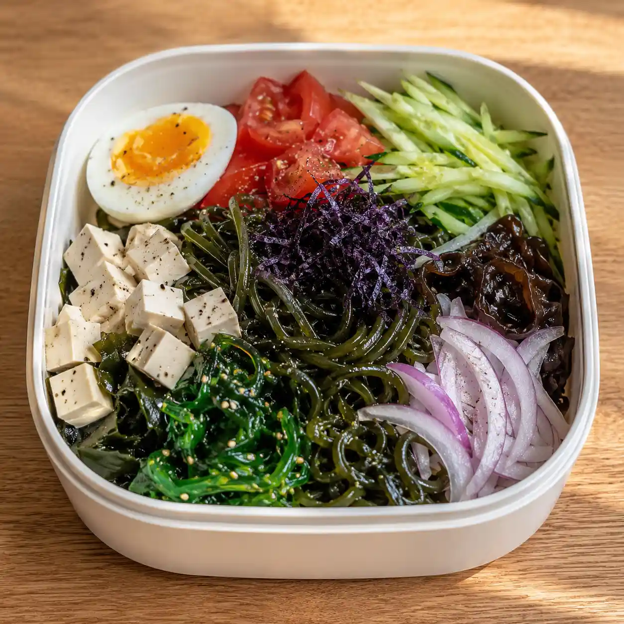 海帶芽豆腐海藻冷麵盒