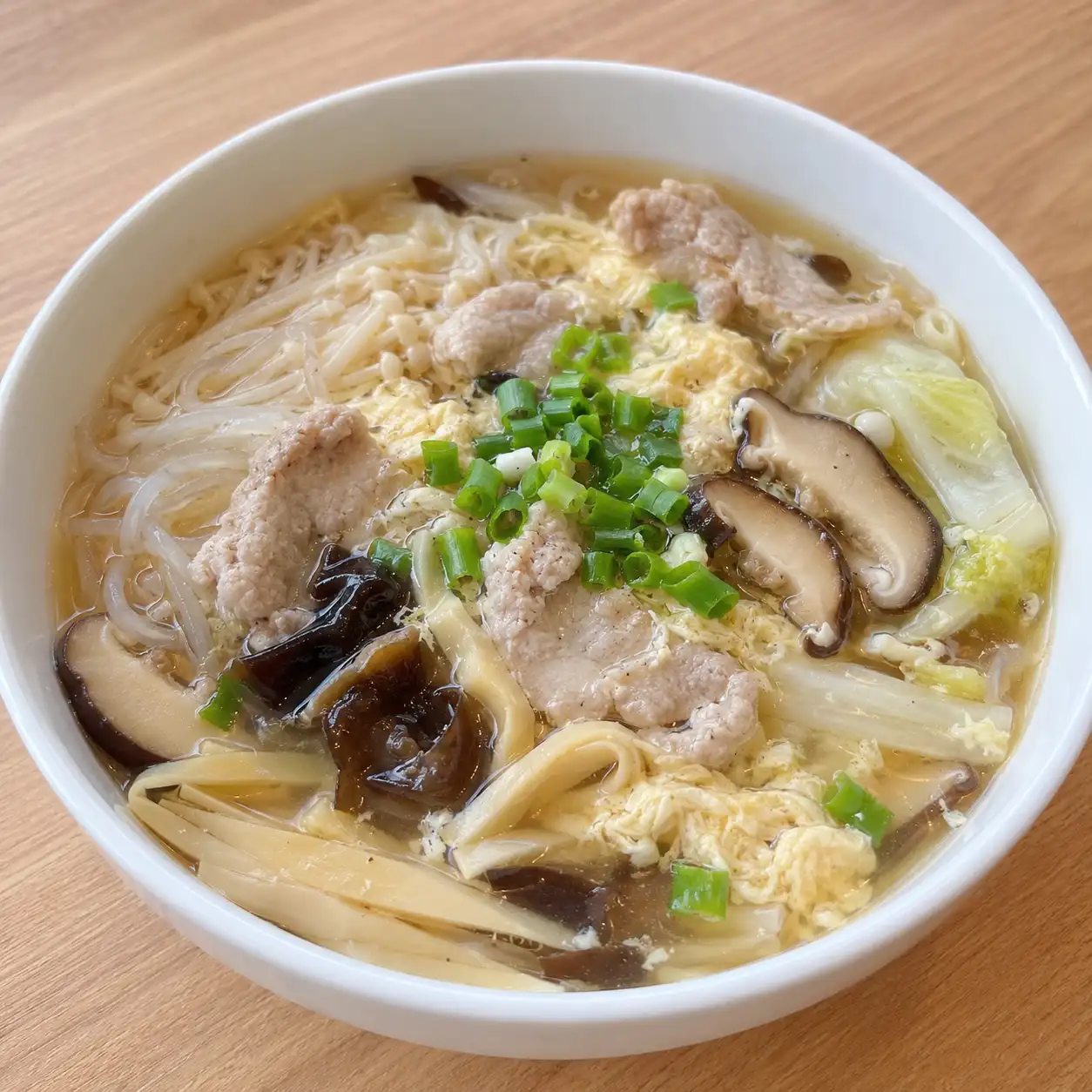 台式香菇肉羹麵風無粉蛋花湯麵