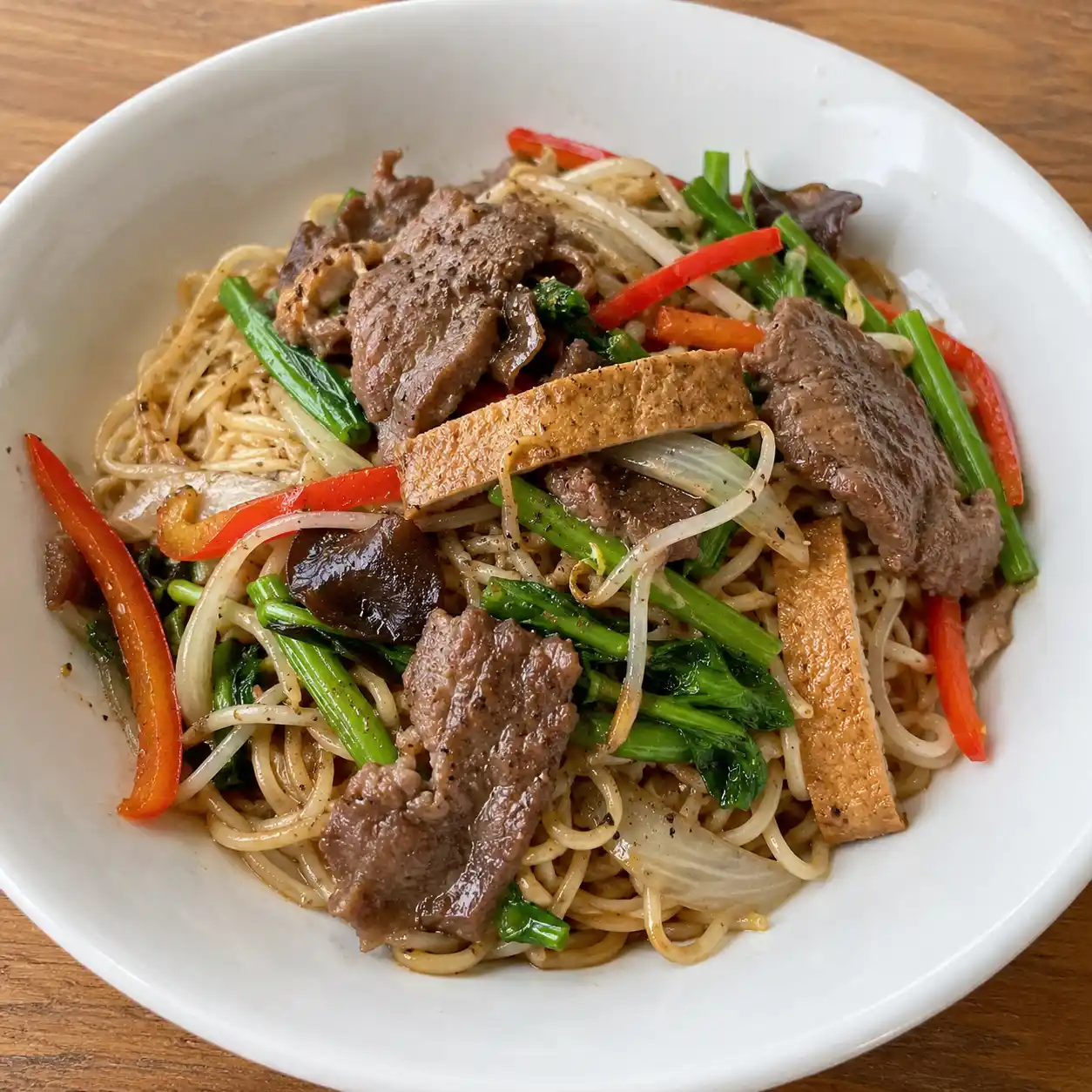 牛肉沙茶乾麵半份控量版