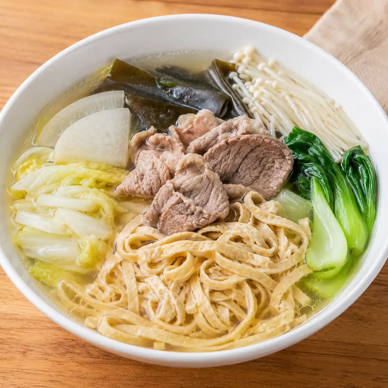 昆布牛肉豆皮絲涮麵